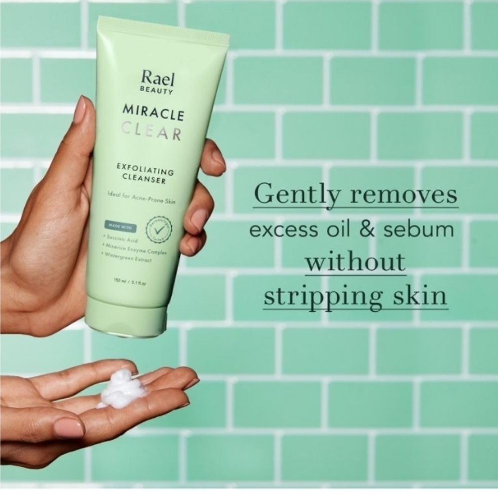 Rael Beauty Exfoliating Cleanser & Clarifying Toner Combo - Picture 3 of 5